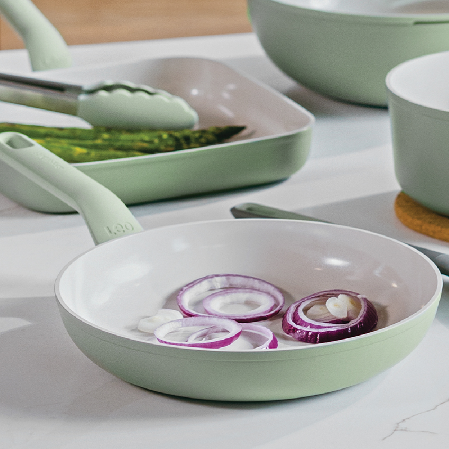 กระทะอะลูมิเนี่ยมเคลือบเซรามิค BergHOFF Non-stick  24cm Balance Sage 3950444_4